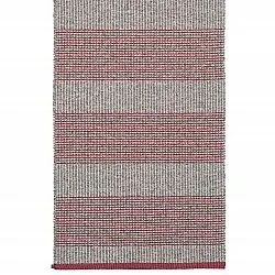 Plastic and Yarn Rugs - och Garnmattor - Horredsmattan Penny mix (red)