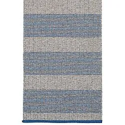 Plastic and Yarn Rugs - och Garnmattor - Horredsmattan Penny mix (blue)