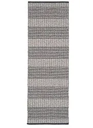 Plastic and Yarn Rugs - och Garnmattor - Horredsmattan Penny mix (black)