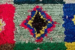 Moroccan Berber rug Boucherouite 290 x 145 cm