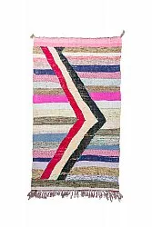 Moroccan Berber rug Boucherouite 130 x 225 cm