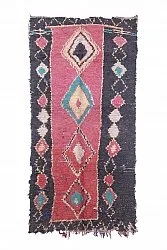 Moroccan Berber rug Boucherouite 275 x 135 cm