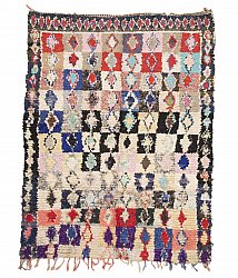 Moroccan Berber rug Boucherouite 220 x 165 cm