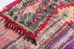 Moroccan Berber rug Boucherouite 260 x 95 cm