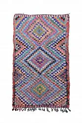 Moroccan Berber rug Boucherouite 230 x 135 cm