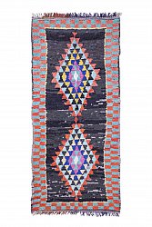 Moroccan Berber rug Boucherouite 275 x 125 cm