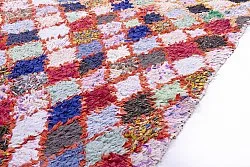 Moroccan Berber rug Boucherouite 245 x 105 cm