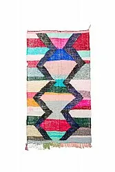 Moroccan Berber rug Boucherouite 135 x 240 cm