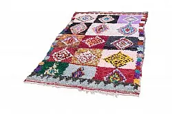 Moroccan Berber rug Boucherouite 205 x 120 cm