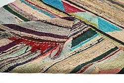 Moroccan Berber rug Boucherouite 120 x 245 cm