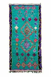 Moroccan Berber rug Boucherouite 155 x 335 cm