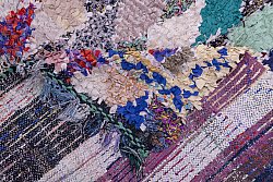 Moroccan Berber rug Boucherouite 225 x 135 cm