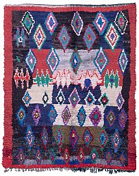 Moroccan Berber rug Boucherouite 190 x 160 cm