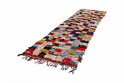 Moroccan Berber rug Boucherouite 380 x 105 cm