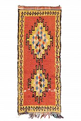 Moroccan Berber rug Boucherouite 235 x 95 cm