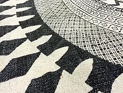 Round rugs - Marrakech (round) (black/grey/white)