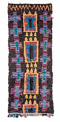 Moroccan Berber rug Boucherouite 310 x 115 cm
