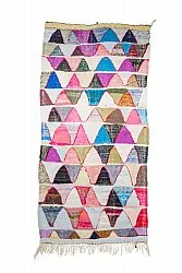 Moroccan Berber rug Boucherouite 135 x 275 cm