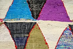 Moroccan Berber rug Boucherouite 135 x 275 cm