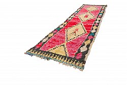Moroccan Berber rug Boucherouite 390 x 150 cm