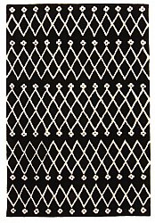 Wool rug - Paleros (black/white)