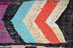 Moroccan Berber rug Boucherouite 130 x 290 cm