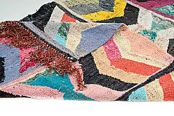 Moroccan Berber rug Boucherouite 130 x 290 cm