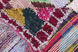 Moroccan Berber rug Boucherouite 245 x 110 cm