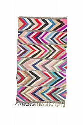 Moroccan Berber rug Boucherouite 165 x 270 cm