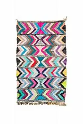 Moroccan Berber rug Boucherouite 145 x 270 cm
