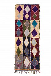 Moroccan Berber rug Boucherouite 300 x 110 cm