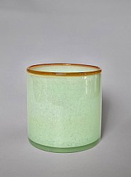 Candle holder M - Harmony (light green/amber)