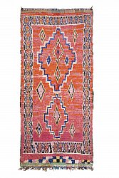 Moroccan Berber rug Boucherouite 275 x 130 cm