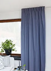Curtains - Cotton curtain Anja (blue)