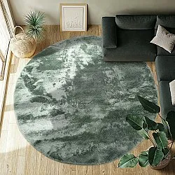Round rugs - Aranga Super Soft Fur (green)