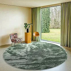 Round rugs - Aranga Super Soft Fur (green)