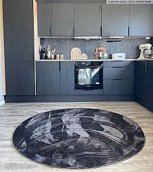Round rugs - Aranga Super Soft Fur (anthracite)