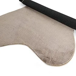 Asymmetric Wavy Shaggy Rug - Aranga Super Soft Fur (brown)