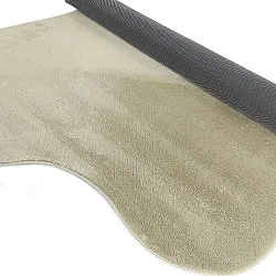 Asymmetric Wavy Shaggy Rug - Aranga Super Soft Fur (light green)