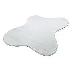 Asymmetric Wavy Shaggy Rug - Aranga Super Soft Fur (white)