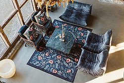 Wilton rug - Poppy (black)