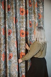 Cotton curtain - Poppy (beige)