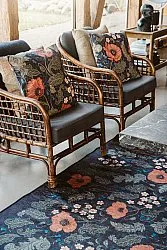 Cushion cover - Poppy (black)