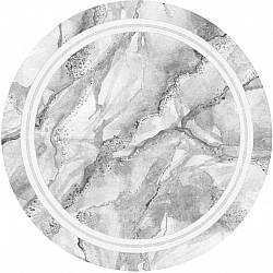 Round rug - Attika (grey/white)