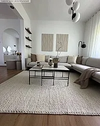 Wool rug - Avafors Wool Bubble (beige)