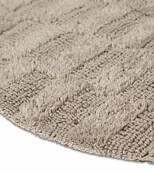 Round bath mat - Beige (Beige)
