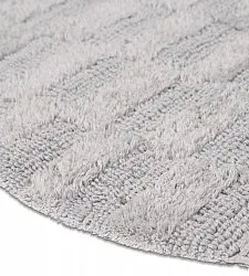 Oval bath mat - Bevin (Light gray)