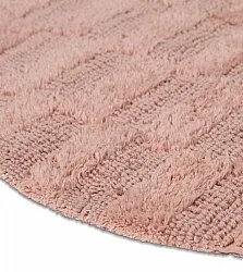 Round bath mat - Bevin (pink)