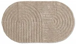 Oval bath mat - Embla (beige)