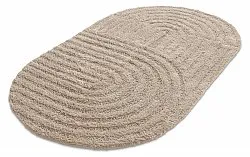 Oval bath mat - Embla (beige)